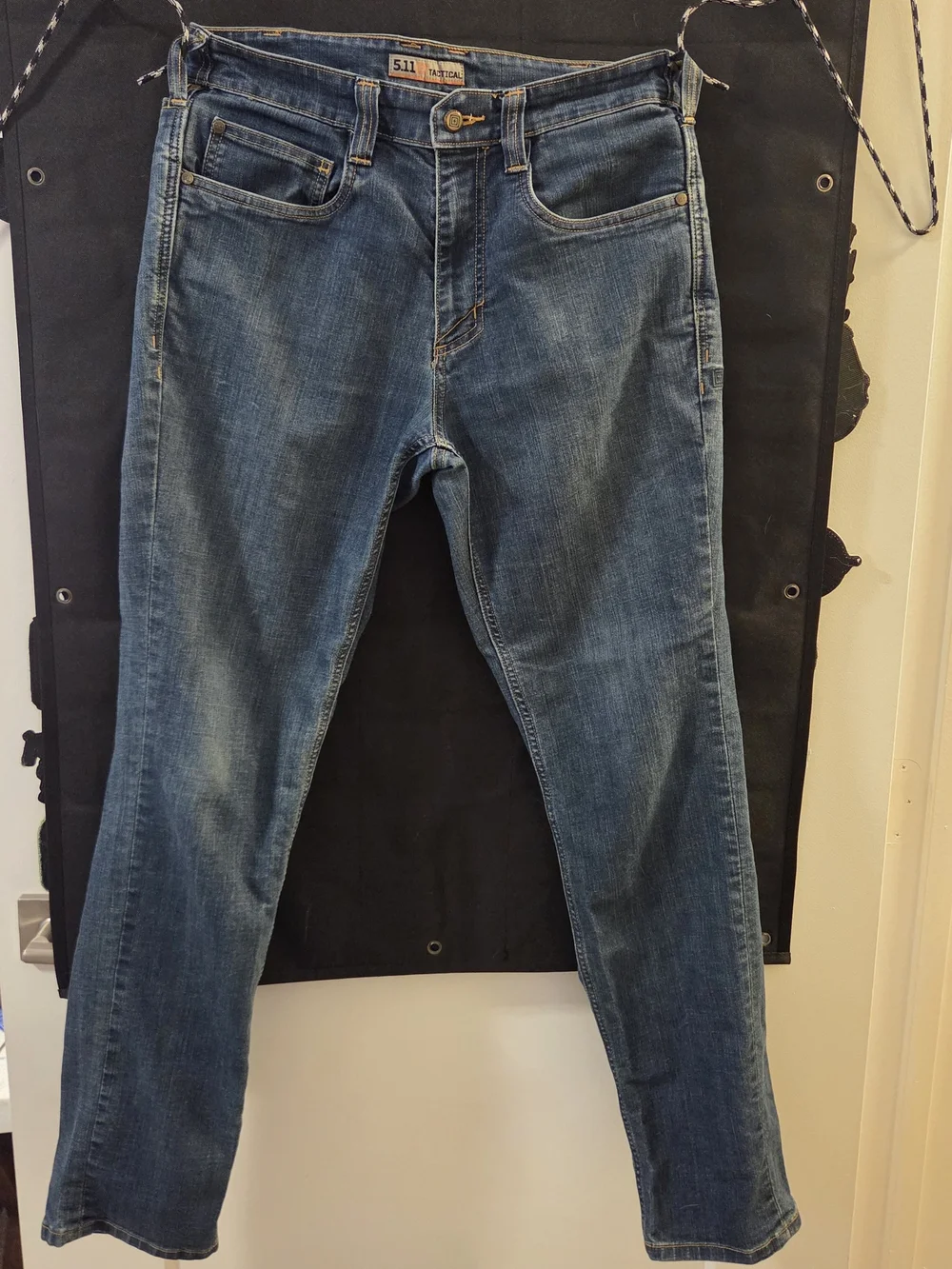 5.11 Tactical Defender Flex Mens Dark Wash Blue Slim Jeans